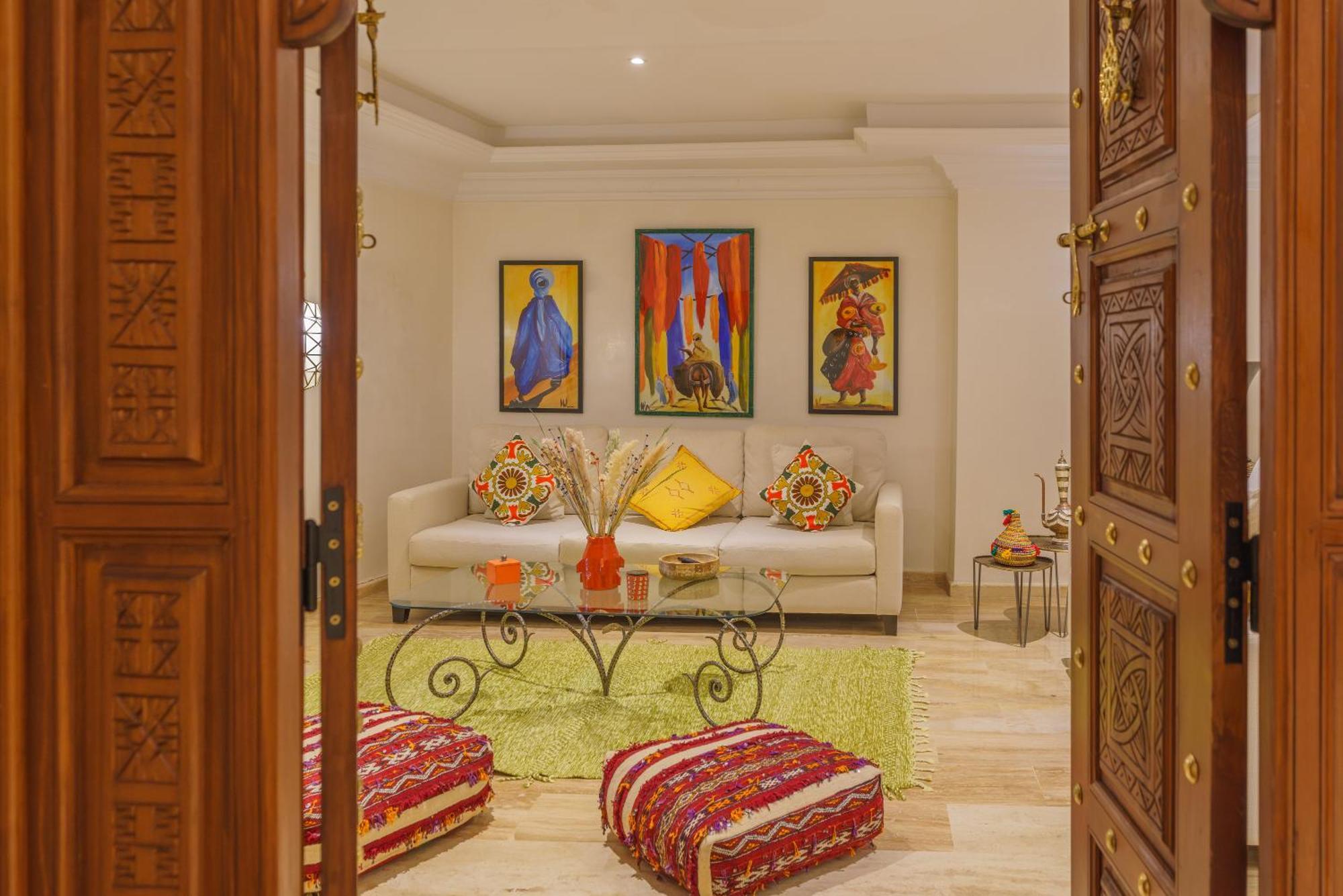 Ferienwohnung Luxueux 138 M2 Avec Piscine Marrakesch Exterior foto