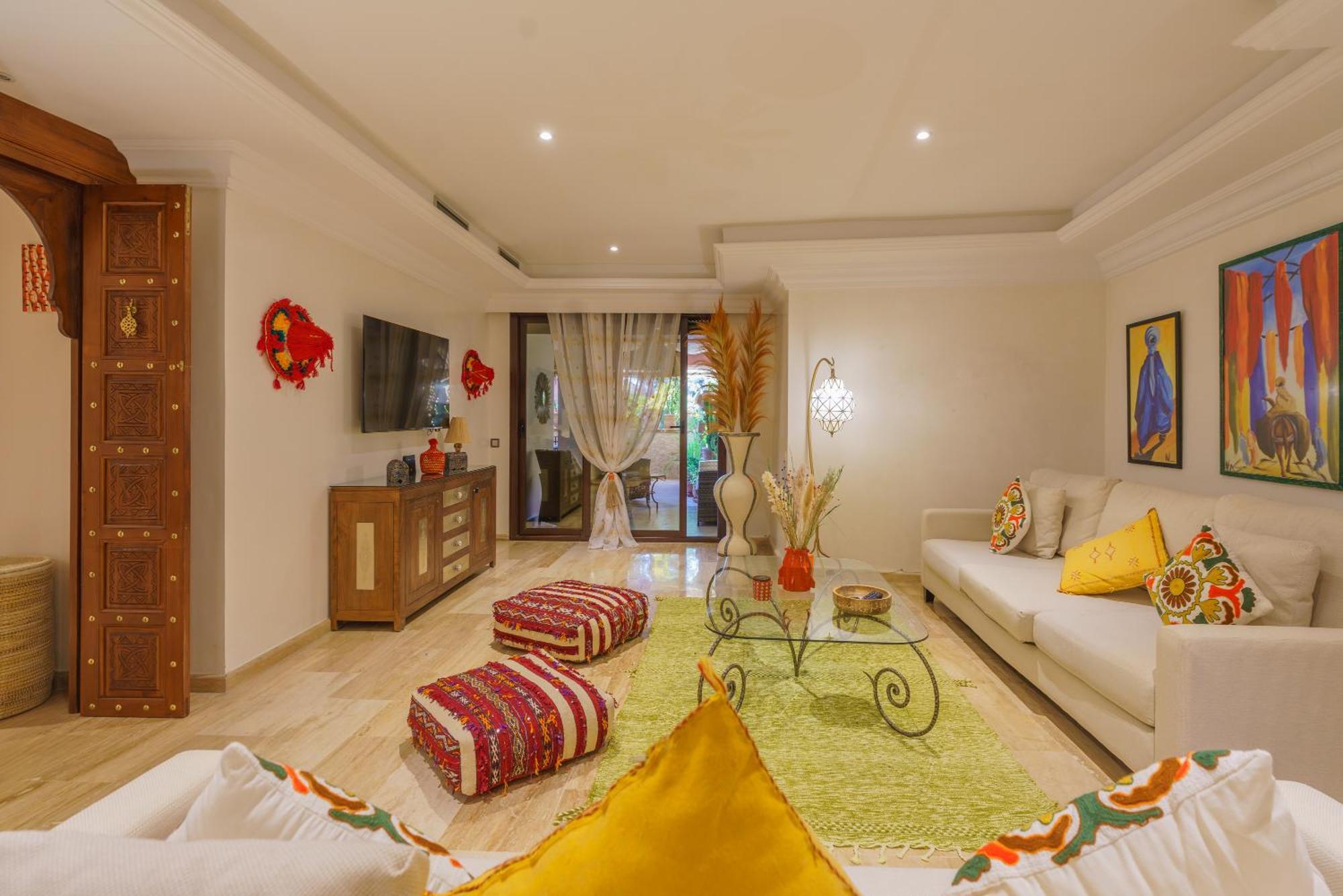Ferienwohnung Luxueux 138 M2 Avec Piscine Marrakesch Exterior foto